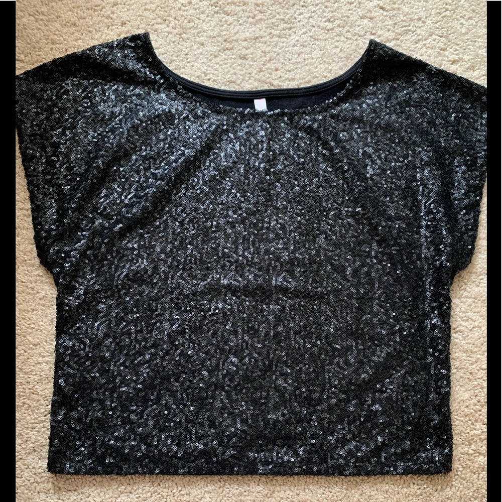 Xhilaration sequined shirt